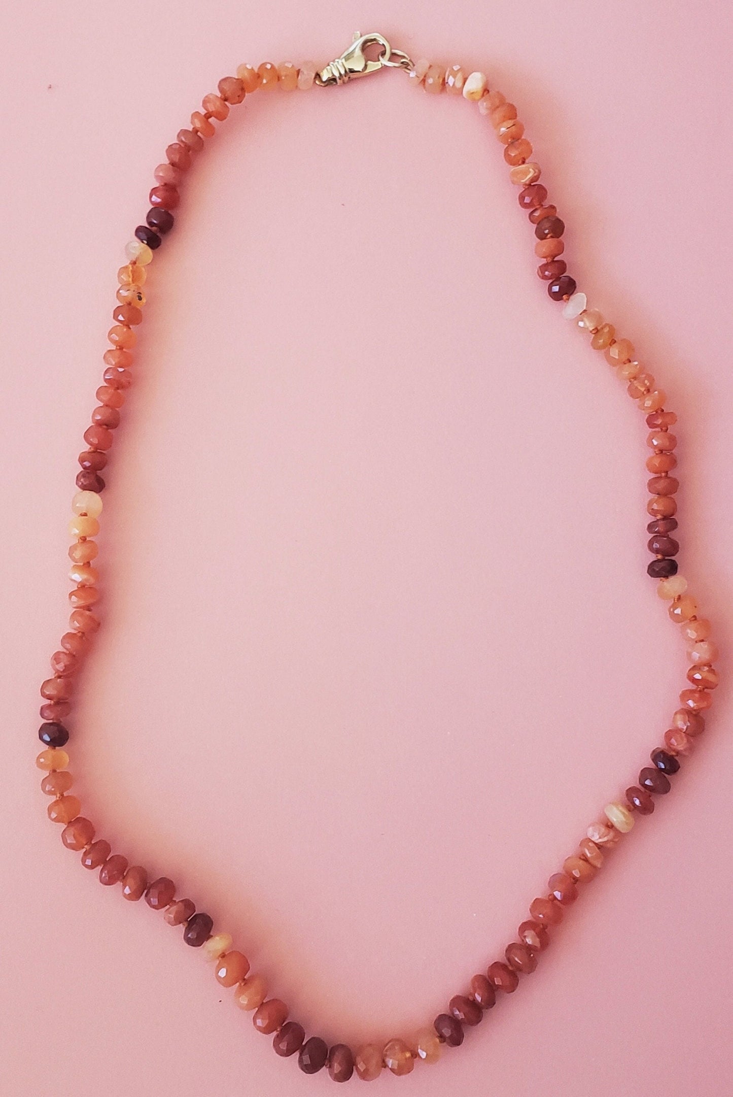 Mexican Fire Opal Strand