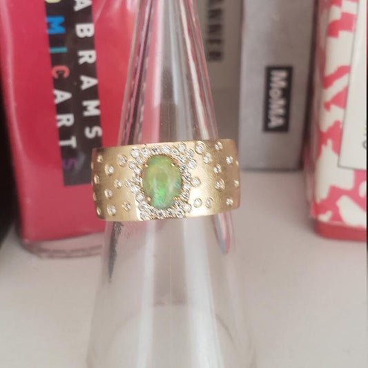 Opal and Diamond Cigar Band