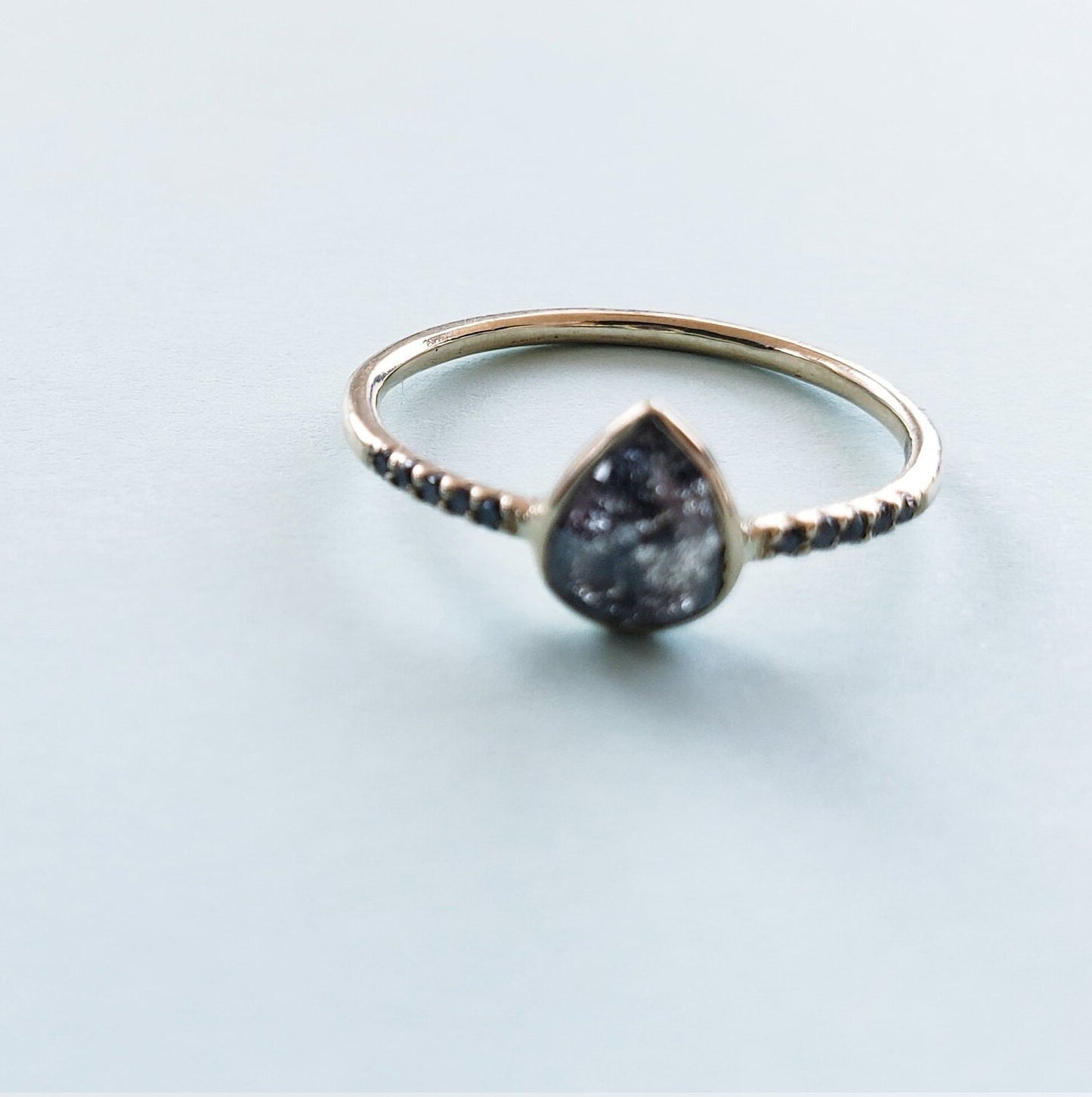 Grey Diamond Ring