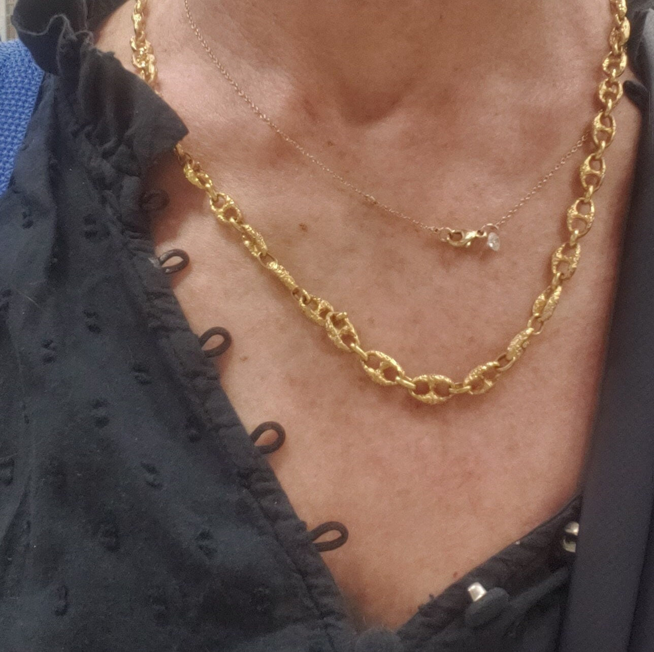 Amazing Textured Puffed Mainer (Gucci) Chain