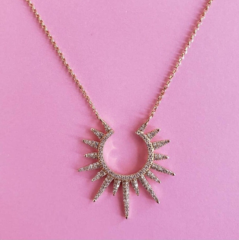 Diamond Starburst Necklace