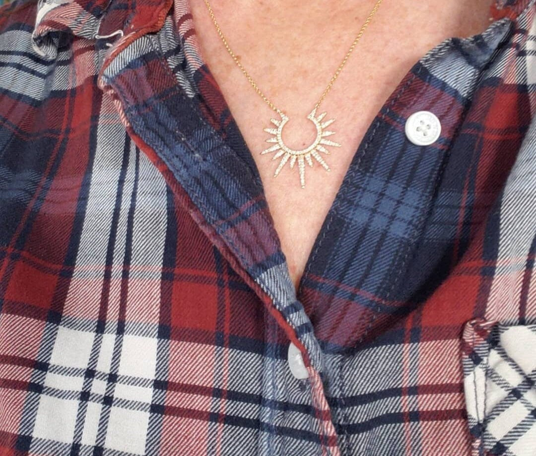 Diamond Starburst Necklace